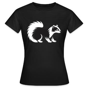Skunk - Women's T-Shirt - black - Front - AI Model Female 172 dark (172cm)