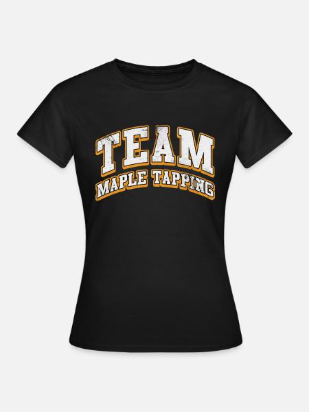 team maple tapping Design - Frauen T-Shirt - Schwarz