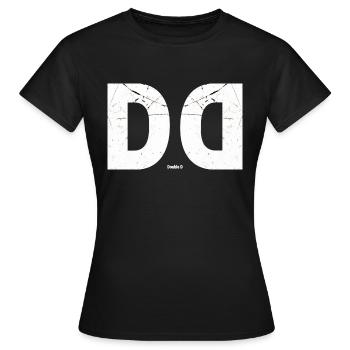 Double D - Doppel D - T-shirt Femme - noir - Devant - AI Model Female 172 dark (172cm)