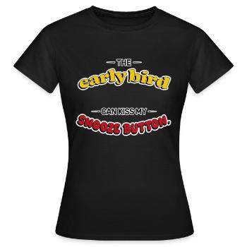 Snooze Button Rebel - Women's T-Shirt - black - Front - AI Model Female 172 dark (172cm)