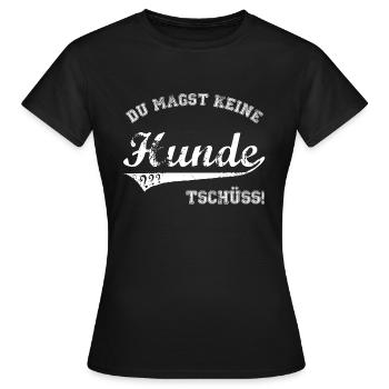 Hund - Frauen T-Shirt - Schwarz - Vorne - AI Model Female 172 dark (172cm)
