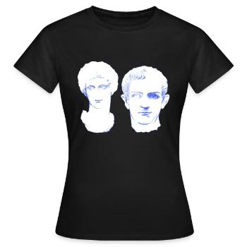 Amour éternel - amoureux pour toujours en marbre - T-shirt Femme - noir - Devant - AI Model Female 172 dark (172cm)