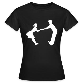 Danse danse couple musique danse musique - T-shirt Femme - noir - Devant - AI Model Female 172 dark (172cm)