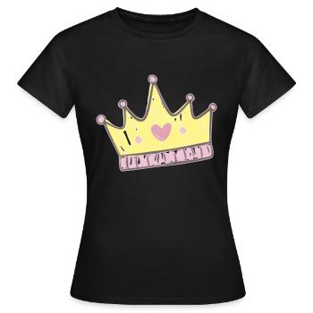 Princesse - T-shirt Femme - noir - Devant - AI Model Female 172 dark (172cm)