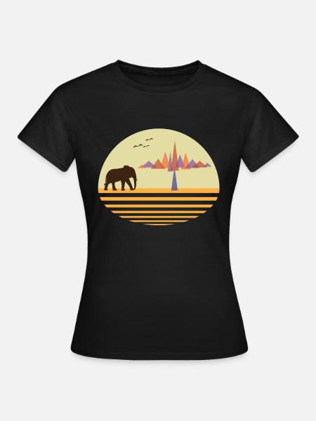 Wüste Afrika - Frauen T-Shirt - Schwarz