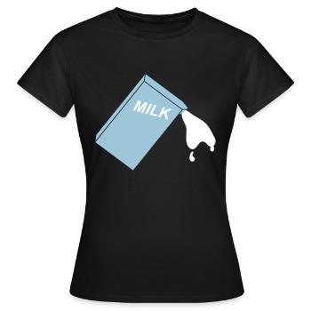 lait m1 - T-shirt Femme - noir - Devant - AI Model Female 172 dark (172cm)