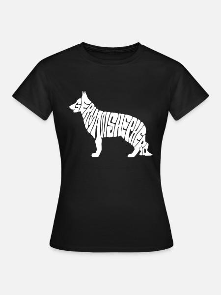 german shepherd - Women's T-Shirt - black