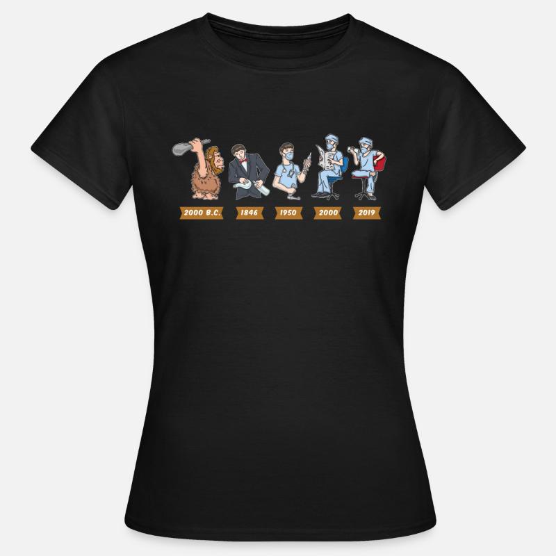 Evolution de l'anesthésiste - T-shirt Femme - noir