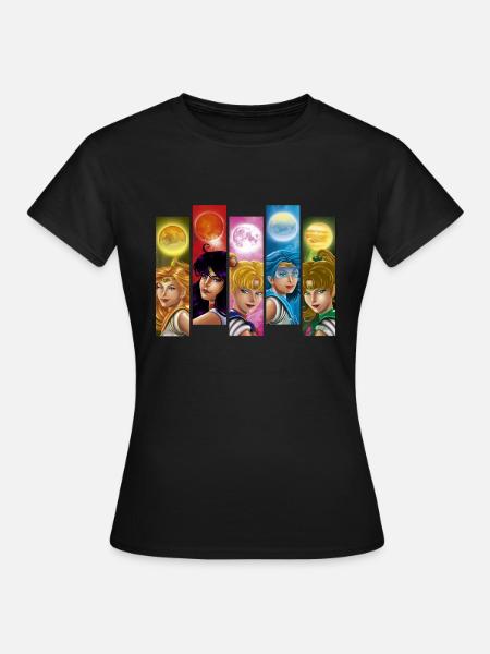 Sailor Moon - Frauen T-Shirt - Schwarz