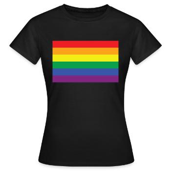 Arc-en-ciel - T-shirt Femme - noir - Devant - AI Model Female 172 dark (172cm)