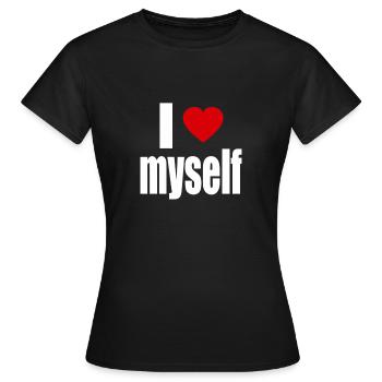 je m'aime - T-shirt Femme - noir - Devant - AI Model Female 172 dark (172cm)