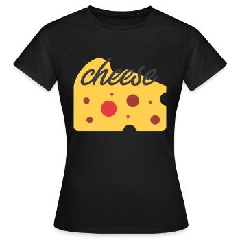 Cheese - T-shirt Femme - noir - Devant - AI Model Female 172 dark (172cm)