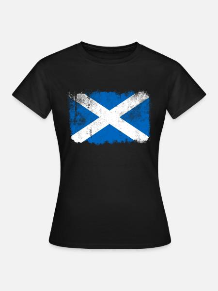 Schottland Flagge - Frauen T-Shirt - Schwarz