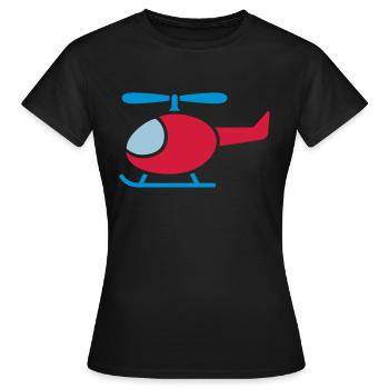Hélicoptères hélicoptères - T-shirt Femme - noir - Devant - AI Model Female 172 dark (172cm)