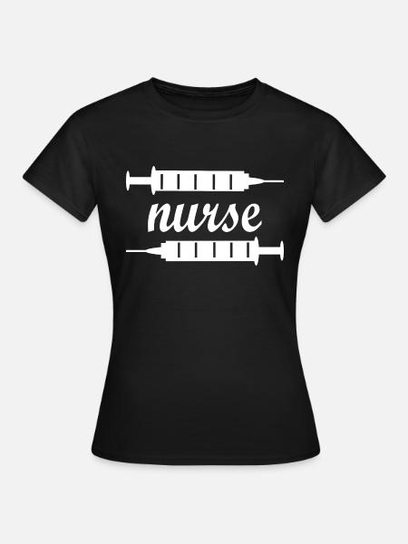 Nurse Krankenschwester Doctor - Frauen T-Shirt - Schwarz
