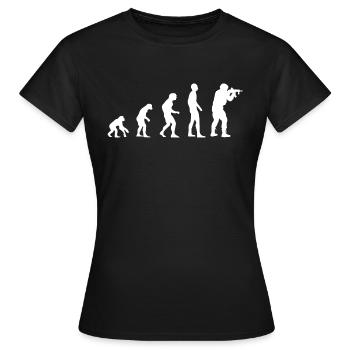 Airsoft Evolution Airsoft Airsofting Tactical - Women's T-Shirt - black - Front - AI Model Female 172 dark (172cm)