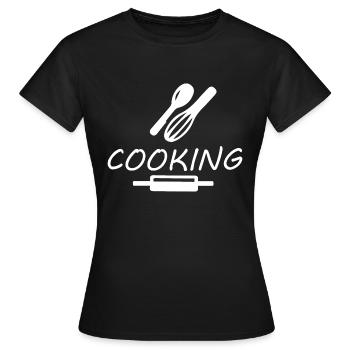Cuisiner Cuisiner - T-shirt Femme - noir - Devant - AI Model Female 172 dark (172cm)