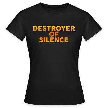Destructeur de Silence 2 - T-shirt Femme - noir - Devant - AI Model Female 172 dark (172cm)