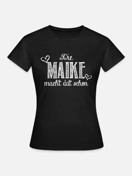 maike - Frauen T-Shirt - Schwarz