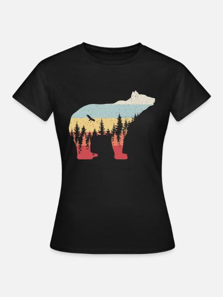 Bär - Frauen T-Shirt - Schwarz