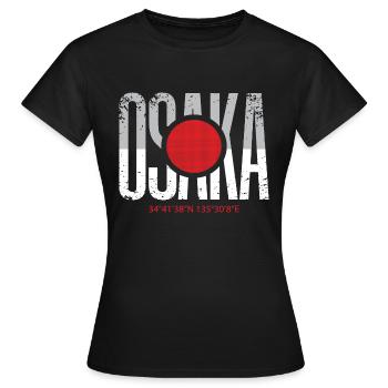 Osaka - Frauen T-Shirt - Schwarz - Vorne - AI Model Female 172 dark (172cm)