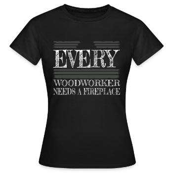 forester fun lumber woodworker carpenter joke - Frauen T-Shirt - Schwarz - Vorne - AI Model Female 172 dark (172cm)