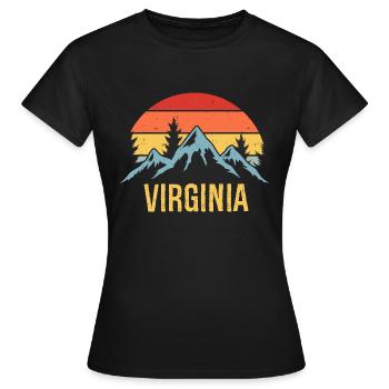 Virginie - T-shirt Femme - noir - Devant - AI Model Female 172 dark (172cm)