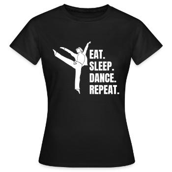 Dancing Sport Dance Sport Hobby Dancer Gift - Women's T-Shirt - black - Front - AI Model Female 172 dark (172cm)