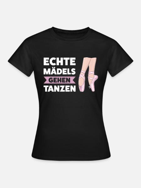 Ballerina Mädchen Balletttanz Geschenk - Frauen T-Shirt - Schwarz