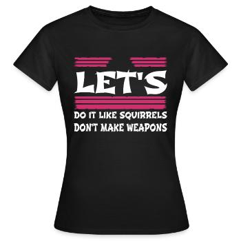 anniversaire cadeau de paix symbole de désarmement amour - T-shirt Femme - noir - Devant - AI Model Female 172 dark (172cm)