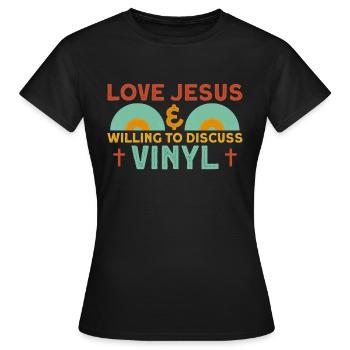 Record Record Collector LP Collector - Women's T-Shirt - black - Front - AI Model Female 172 dark (172cm)