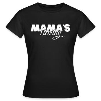 Mamas Liebling - Frauen T-Shirt - Schwarz - Vorne - AI Model Female 172 dark (172cm)