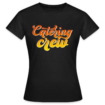 Équipe de restauration 2 - T-shirt Femme - noir - Devant - AI Model Female 172 dark (172cm)