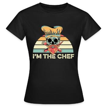 Je suis le Chef Chef Gift - T-shirt Femme - noir - Devant - AI Model Female 172 dark (172cm)