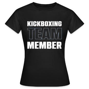 Kickboxing Team - Frauen T-Shirt - Schwarz - Vorne - AI Model Female 172 dark (172cm)