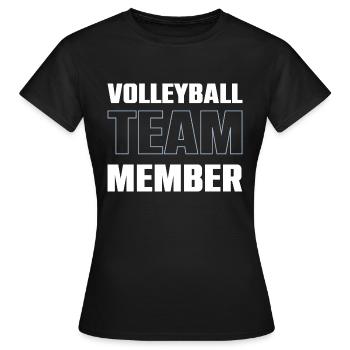 Volleyball Team - Frauen T-Shirt - Schwarz - Vorne - AI Model Female 172 dark (172cm)