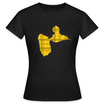 Guadeloupe - Frauen T-Shirt - Schwarz - Vorne - AI Model Female 172 dark (172cm)