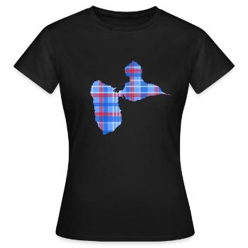 Guadeloupe - Frauen T-Shirt - Schwarz - Vorne - AI Model Female 172 dark (172cm)