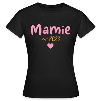 Mamie en 2023 - T-shirt Femme - noir - Devant - AI Model Female 172 dark (172cm)