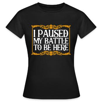 Moyen Âge Foire Marché médiéval Volksfest G - T-shirt Femme - noir - Devant - AI Model Female 172 dark (172cm)
