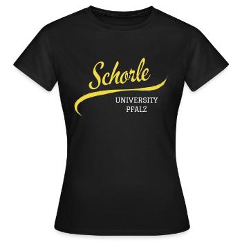 Schorle University - Frauen T-Shirt - Schwarz - Vorne - AI Model Female 172 dark (172cm)