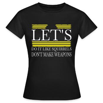 flower power sayings heart birthday present idea - Women's T-Shirt - black - Front - AI Model Female 172 dark (172cm)