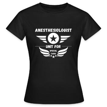 Anesthesiologist Unit for Special Tasks - Women's T-Shirt - black - Front - AI Model Female 172 dark (172cm)
