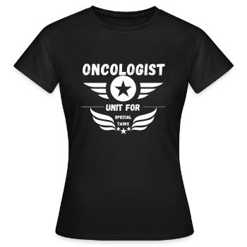 Oncologist Unit for Special Tasks - Women's T-Shirt - black - Front - AI Model Female 172 dark (172cm)