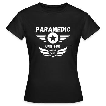 Paramedic Unit for Special Tasks - Women's T-Shirt - black - Front - AI Model Female 172 dark (172cm)