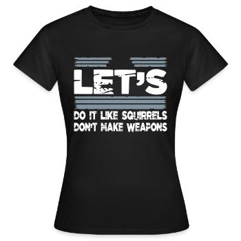 Déclaration impressionnante disant hippie anti-guerre hippie - T-shirt Femme - noir - Devant - AI Model Female 172 dark (172cm)