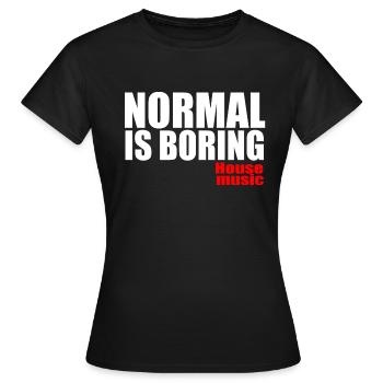 House music - Women's T-Shirt - black - Front - AI Model Female 172 dark (172cm)
