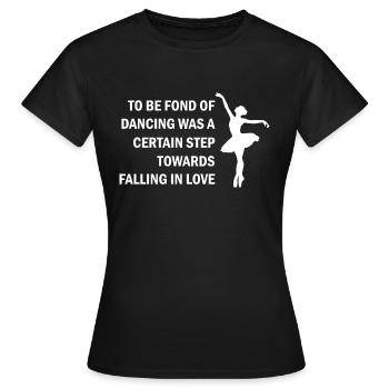Dancing Dance Music - Women's T-Shirt - black - Front - AI Model Female 172 dark (172cm)