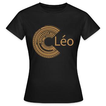 Pour Léo - T-shirt Femme - noir - Devant - AI Model Female 172 dark (172cm)