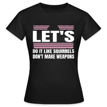 famille joyeux anniversaire cadeau idée désarmement - T-shirt Femme - noir - Devant - AI Model Female 172 dark (172cm)